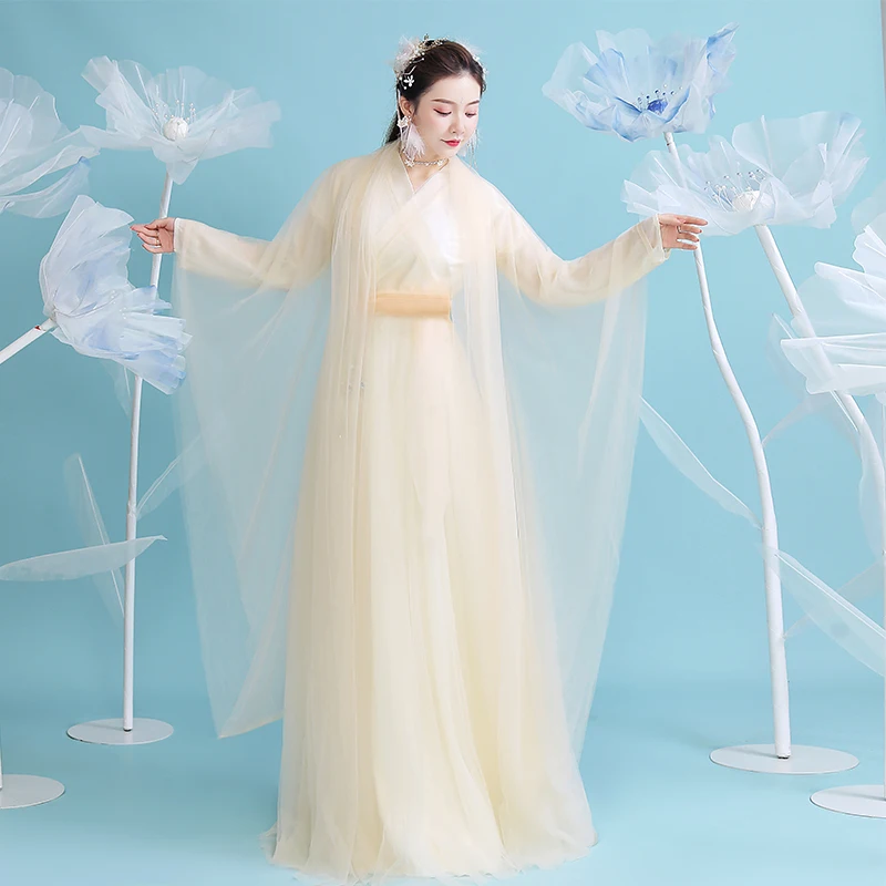 

Ancient Costume Hanfu Female Chinese Style Fairy Dress Elegant Hanfu Classical Dance Performance Clothing Stage Outfits SL4376