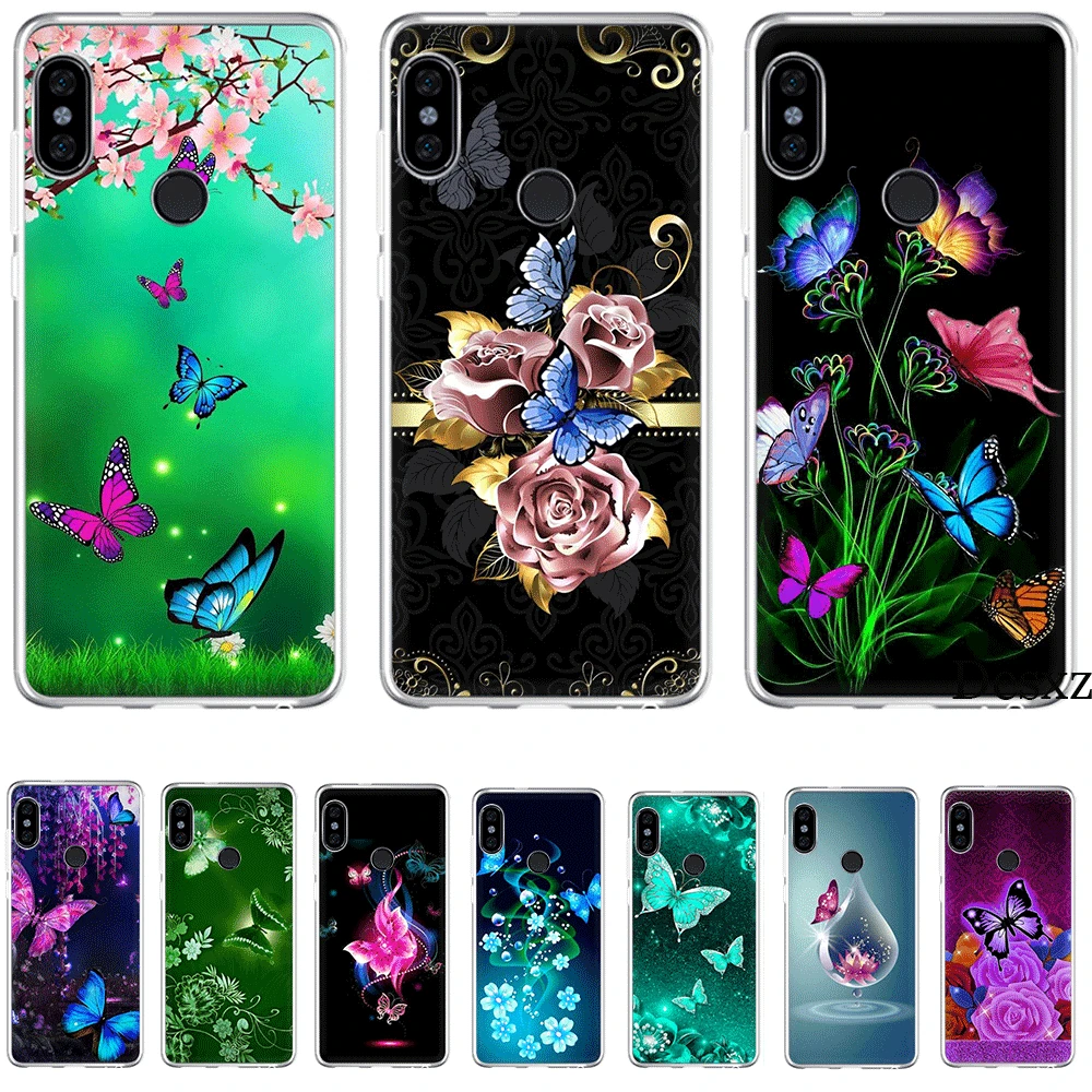 Чехол для мобильного телефона из ТПУ Xiaomi mi CC9 CC9E 9T x 2S 6 8 9 SE A1 A2 5X 6X MAX 3 A3 Pro Lite Cover Butterfly