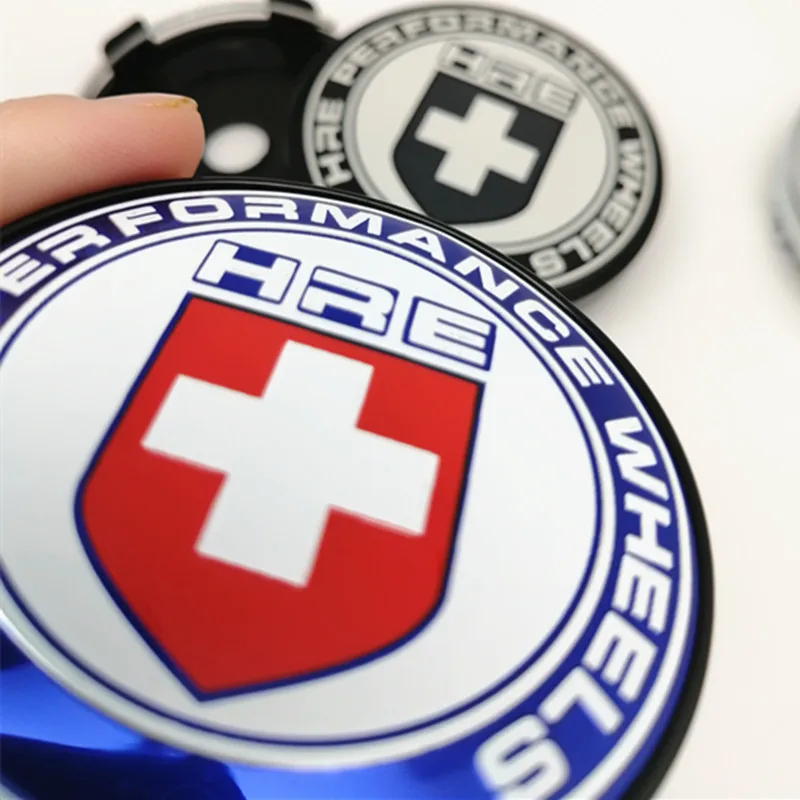 

4pcs 60mm HRE Performance Wheels Cap Center Hubcaps Car Styling Rims Hub Cover Emblem 56mm Badge Stickers Accessories