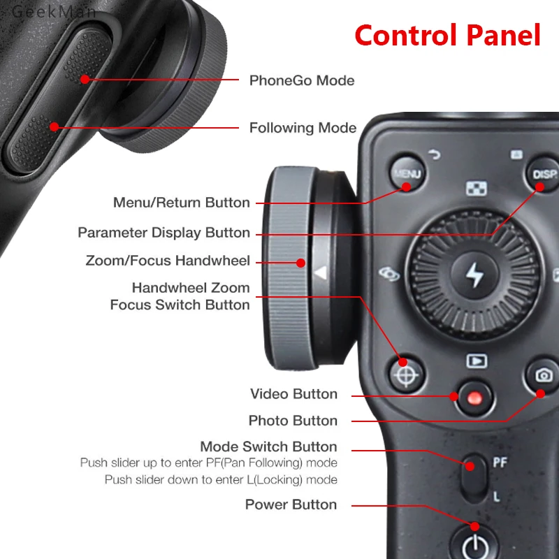 Zhiyun Smooth 4 3 осевой переносной карданный стабилизатор для смартфона iPhone X 8 7 6 6S Plus