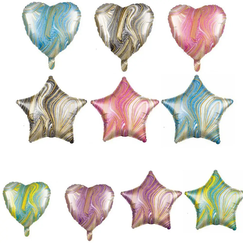 

Алюминиевая пленка 18-дюймовый Агат воздушный шар красочный персик в форме сердца пятиконечная звезда украшение для вечеринки