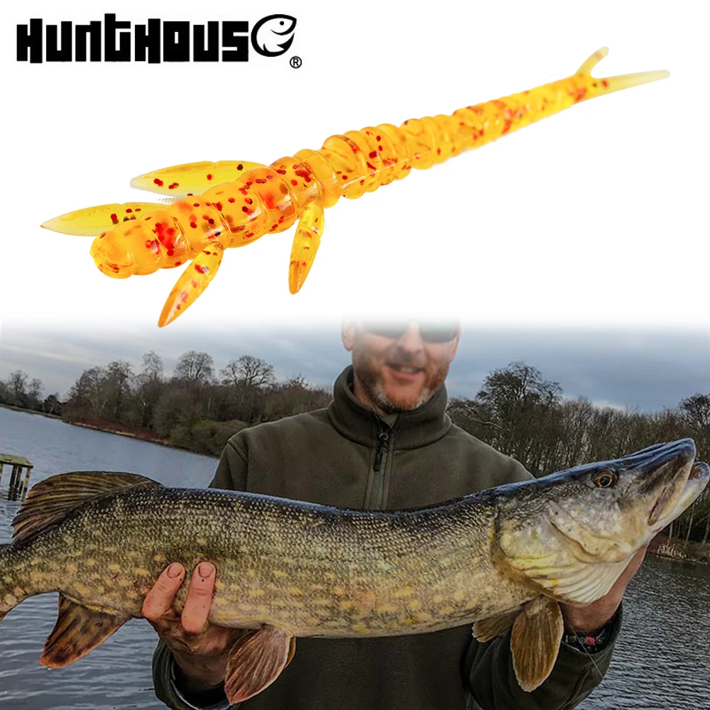 Hunthouse Flit Soft Fishing Lure Graded Bouncing Bait 50/75mm 0.6/1.5g Special Smell Flexible Body Zander Fish Pike Bass Tackle