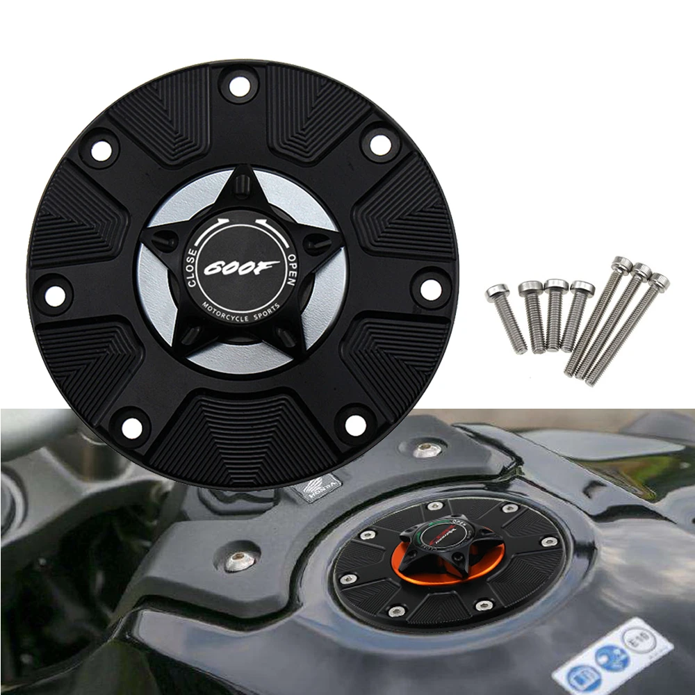 

With Logo(600F) Gas Fuel Tank Cap for Honda CBR600F CBR 600F 600 F 2011-2014 Motorcycle Quick Release Cover