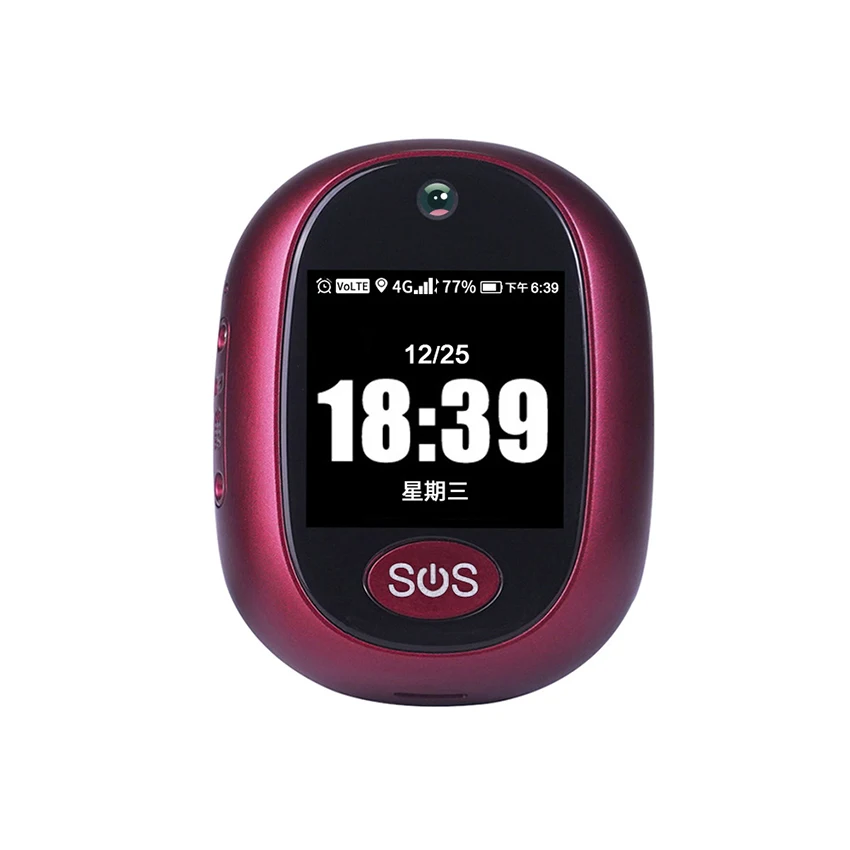 4G GPS Tracking Pendant For Elder Mini GPS Personal Tracker Alarm Talking Clock Waterproof Health Management Locator