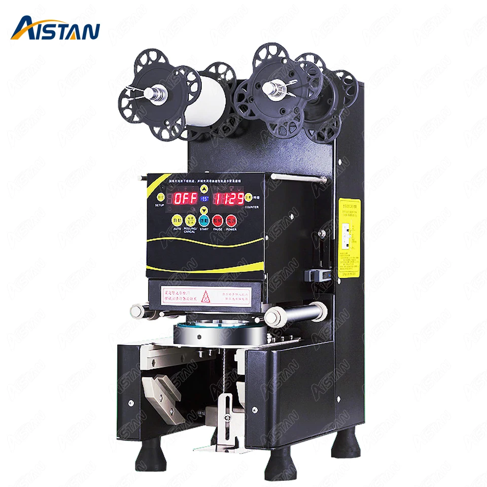 Машина RC995S для запечатывания пластиковых бумажных пузырей и чайных стаканчиков