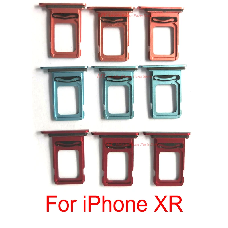 

Новый держатель лотка для двух Sim-карт, разъем для чтения для iPhone XR iPhonexr, лоток для Sim-карты, запасные части для замены