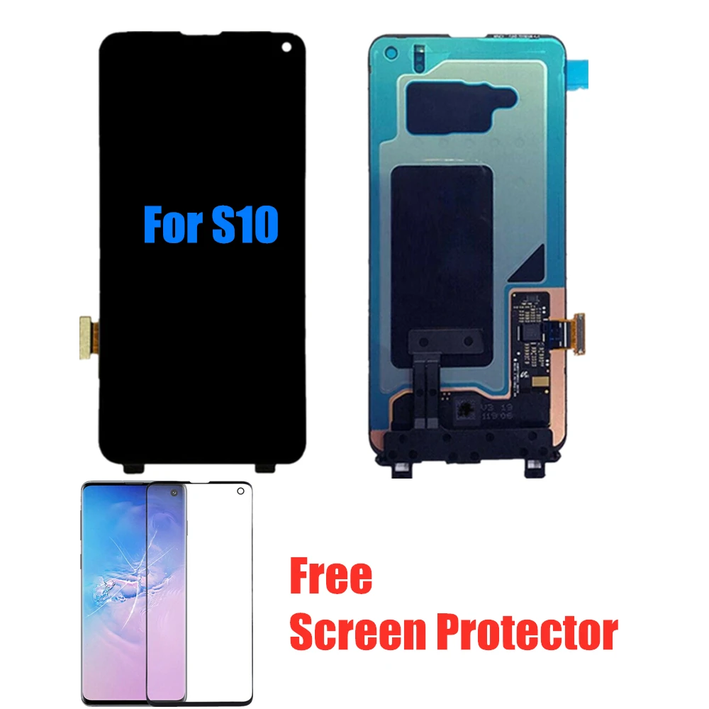 Новый 100% супер AMOLED S10 ЖК дисплей для SAMSUNG Galaxy G973F G973 сенсорный экран дигитайзер в