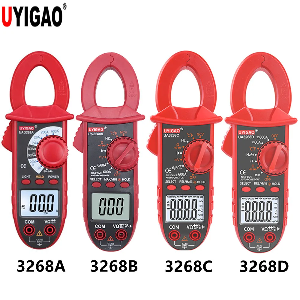 

Цифровой мини-мультиметр UYIGAO UA3268A UA3268B UA3268C UA3268D, тестер емкости с автоматическим выбором диапазона