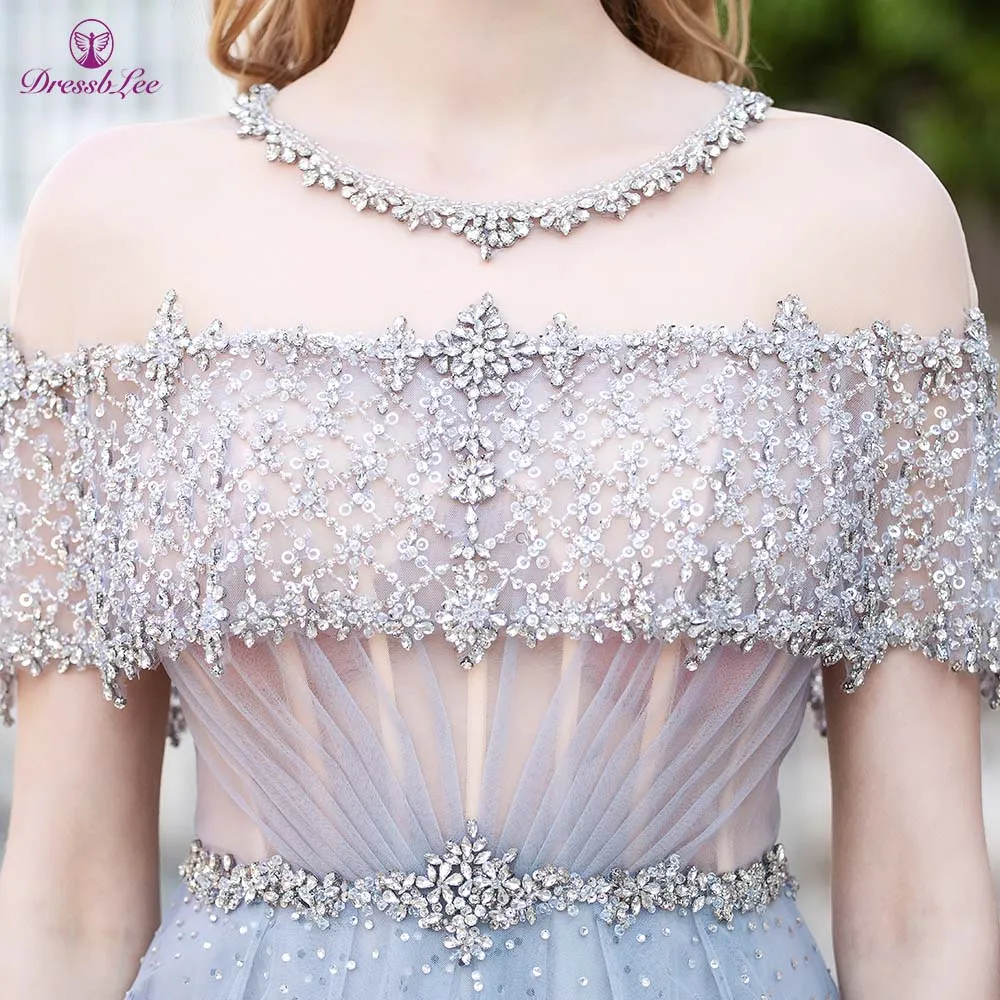 Молодежное платье для выпускного вечера 2020 вечернее с кристаллами и бисером