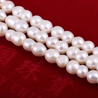 9 14mm natural freshwater pearl beads peanut shaped charm loose beads for women jewelry making diy necklace bracelet strand 14