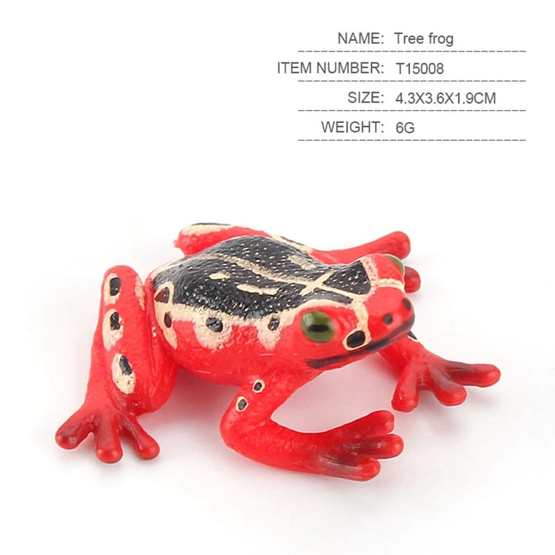 

5 Kinds Frog Animal Figure Collectible Toys Wild Animal Cognition Action Figures Kids Plastic Model Toys Ornaments