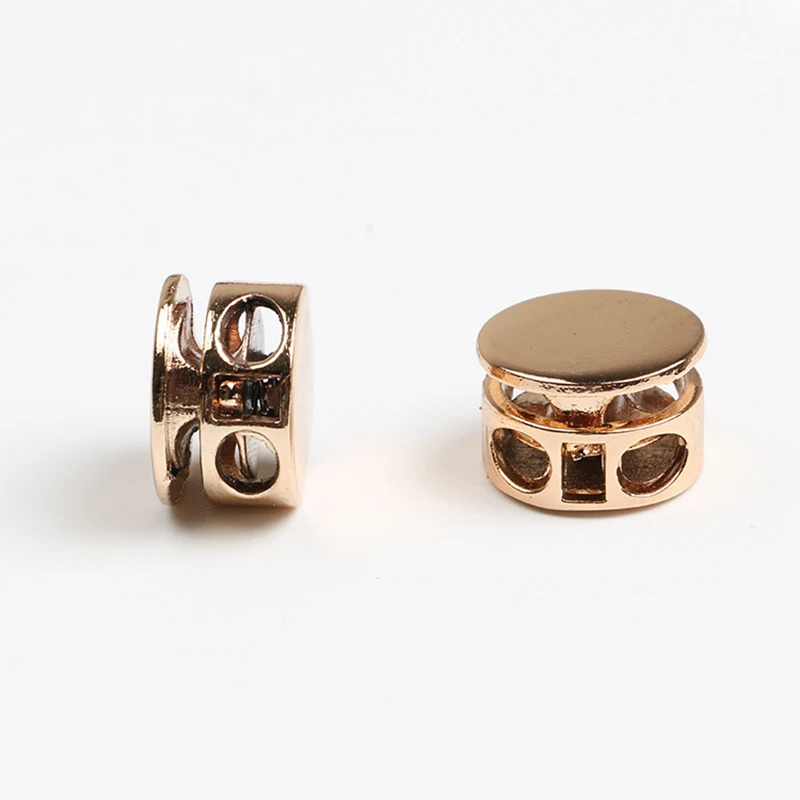 Плоский фиксатор шнура из сплава зажим для веревки с двумя отверстиями шнурка