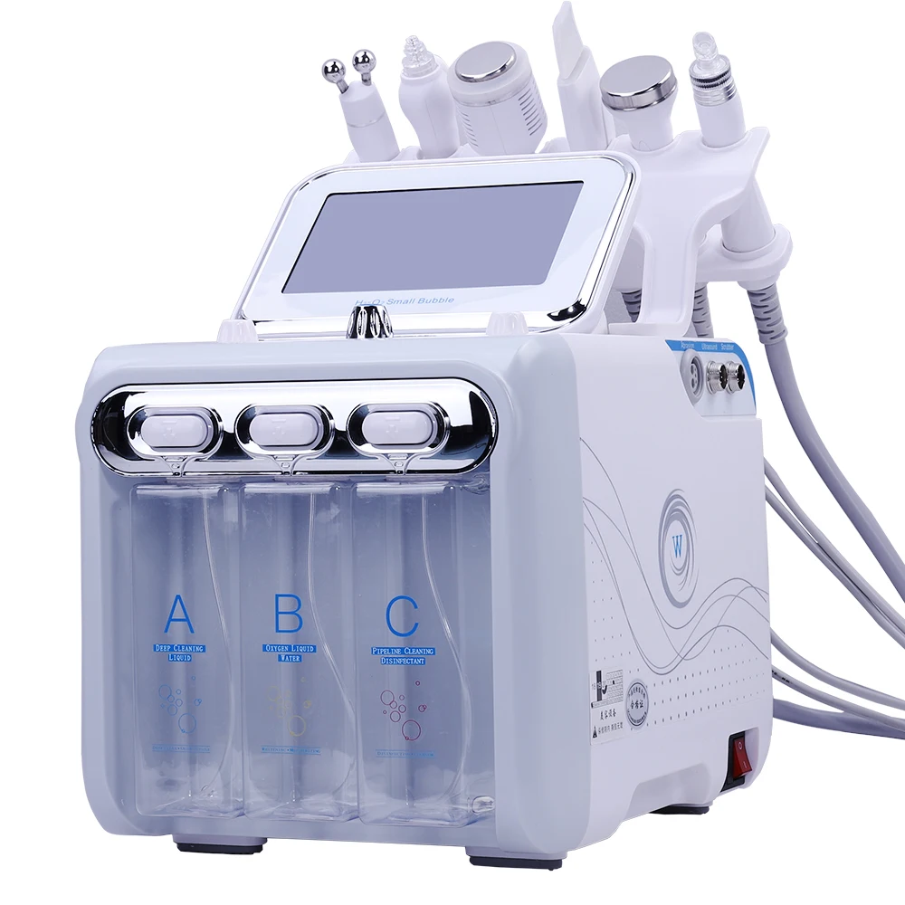 Горячая Распродажа 6 в 1 портативная гидро-дермабразия уход за кожей