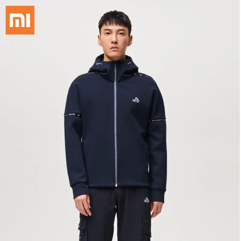 

Xiaomi Youpin New Sports Sweater Hooded Jacket Men Cardigan Trendy Autumn Clothing Casual Long-Sleeved Jacket Male Zipper Coat