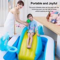 inflatable waterslide wider steps joyful swimming pool supplies kids water play recreation facility dropshipping