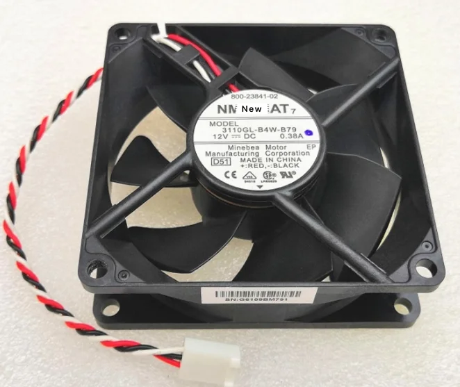 

Для телефона 3110GL-B4W-B79 D51 DC 12V 0.38A 3-проводной 80x80x25 мм вентилятор охлаждения сервера