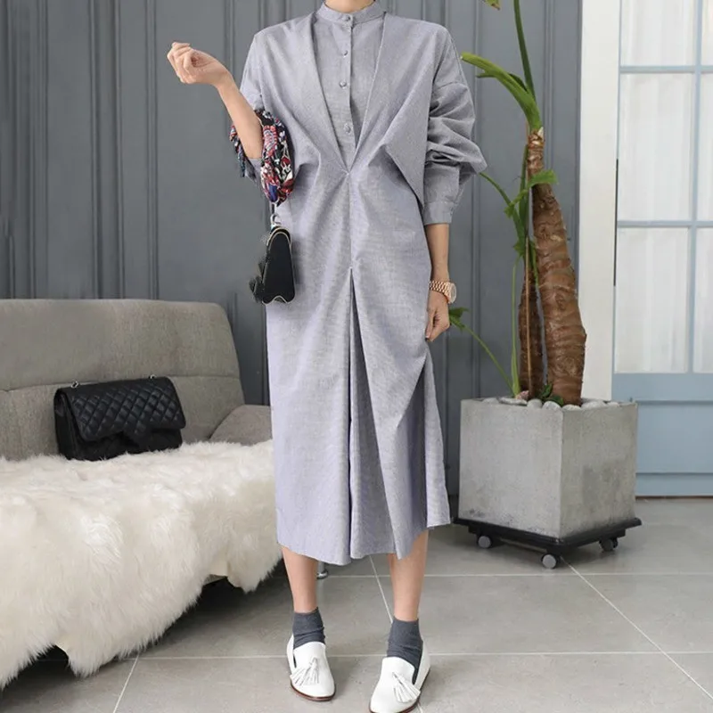 LANMREM весна лето 2020 Новое поступление женское платье с рукавом летучая мышь