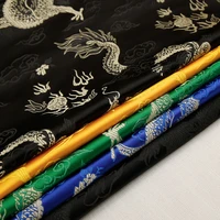 dragon pattern simulation brocade silk fabric mahogany sofa cushion cloth cos costume hanfu baby clothes tang suit tablecloth