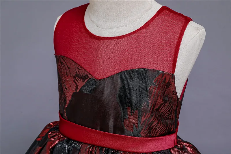 Свадебное платье с цветочным узором для девочек Детские платья элегантное