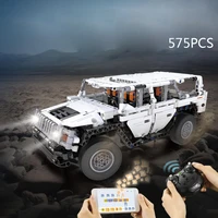 technical hummer h2 orv building block 2 4ghz radio remote control vehicle bricks model app rc car toys collection for boys gift