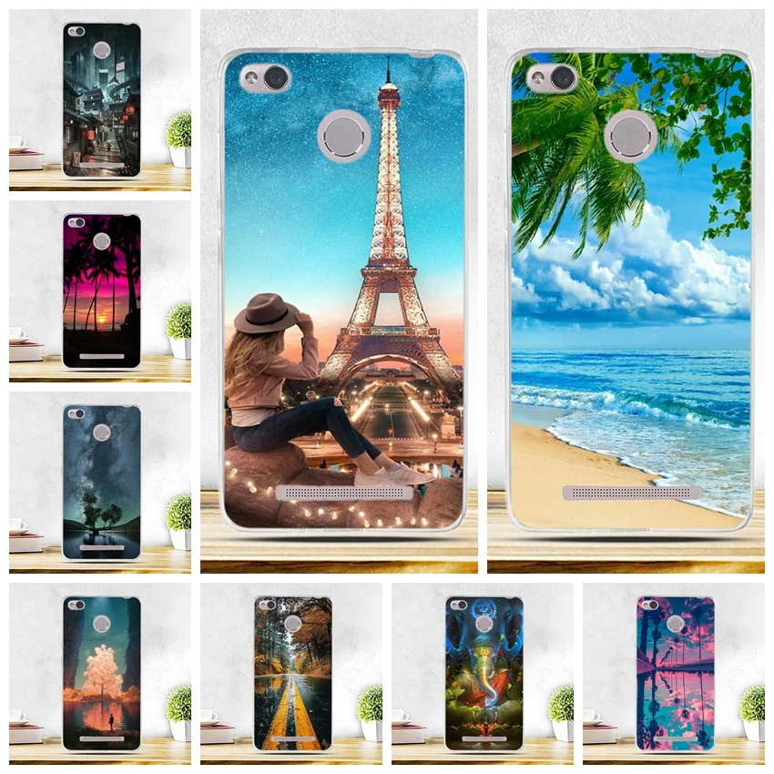 Чехол для Xiaomi Redmi 3 S 3Pro чехол Pro 5 0 дюйма Мягкая силиконовая задняя крышка чехлы