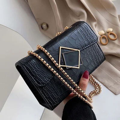 Женская сумка модная крокодиловая на плечо для женщин дизайнерские Брендовые