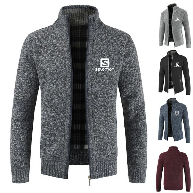 Мужское пальто-свитер S весна-осень 2021 искусственный мех шерсть теплая подкладка