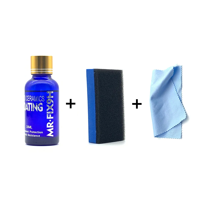 Жидкое керамическое покрытие 9H для автомобиля гидрофобное стекол защита краски