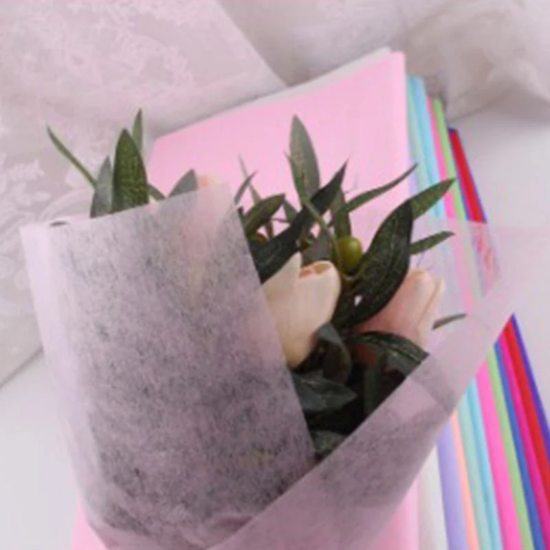 

Flower Bouquet Wrapping Paper For Florist Wedding Birthday Party Gift Packing Decor DIY Solid Color Bouquet Wrapping Paper