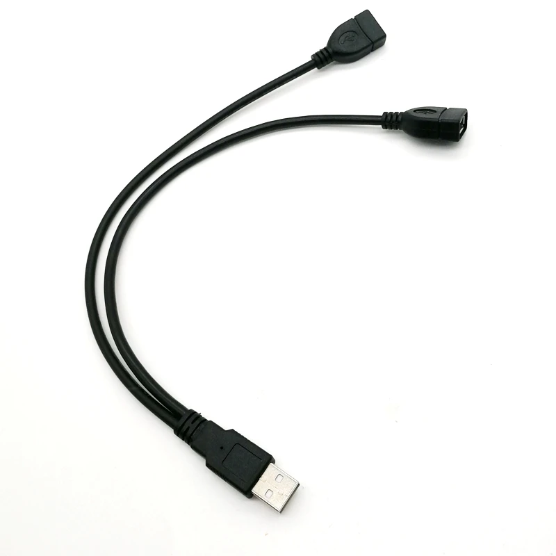 

2 in 1 USB to USB cable extender male to female USB cable ultra-high speed data synchronous charging computer cable 30cm