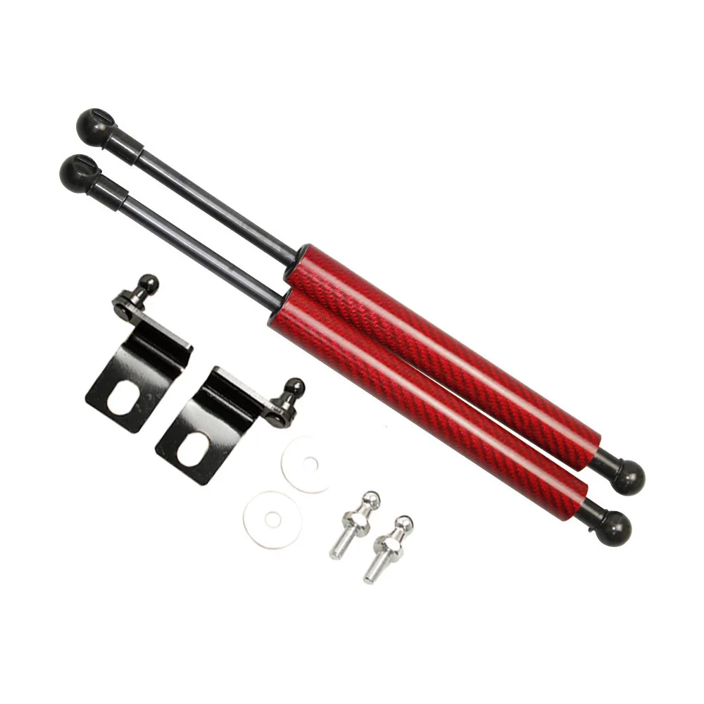 red carbon fiber Для Mazda RX8 RX-8 2003-2011 авто передний капот модифицирует газовые стойки Амортизатор поддержка 1 пара углеродное волокно - Цвет: red carbon fiber