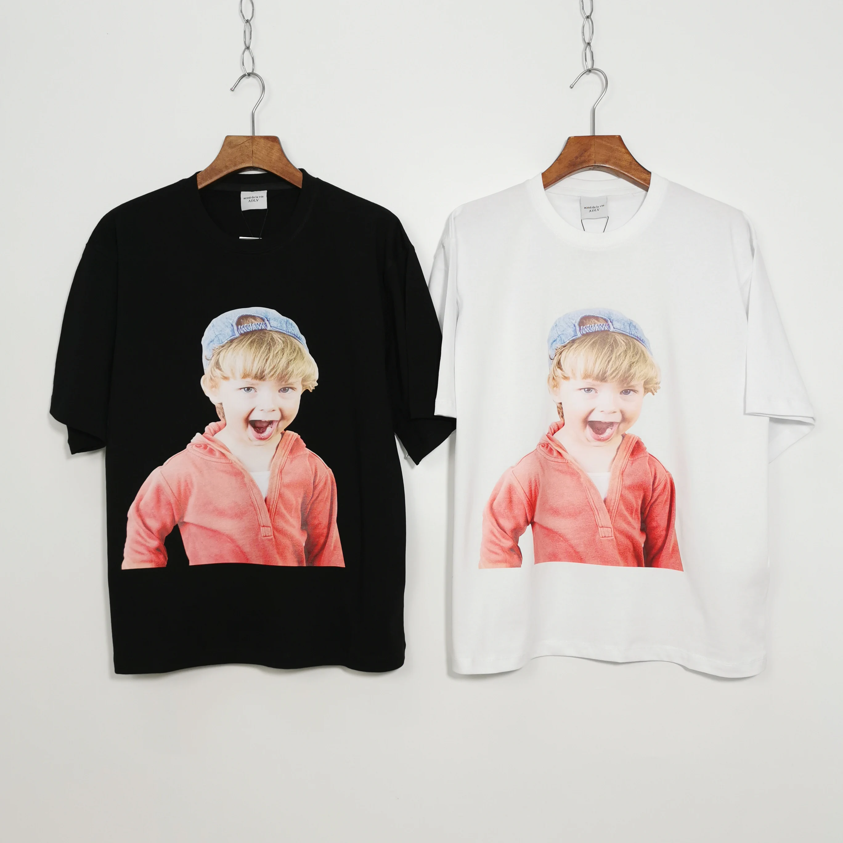 

Graphic t shirts Cotton Acme De La Vie Oversized Summer Streetwear Street hip-hop kids print oversized Top Tees