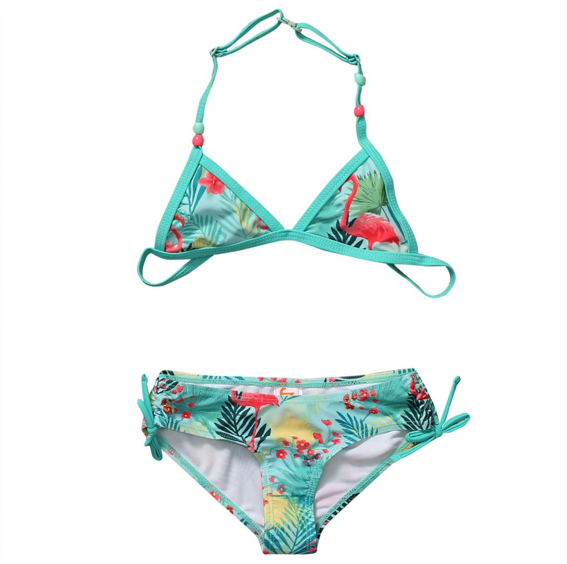 Комплект бикини для маленьких девочек купальный костюм милая летняя одежда
