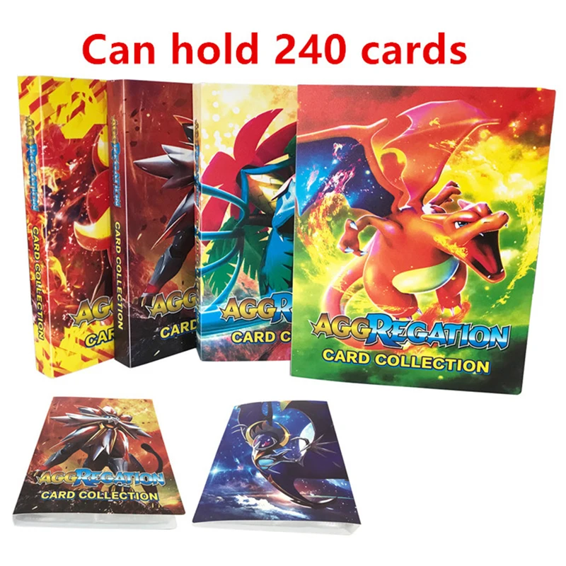 

144/240Pcs Pokemon Card VMAX GX EX Holder TAKARA TOMY France Game Card DIY Collector Holding Capacity Folder Children Toys Gift