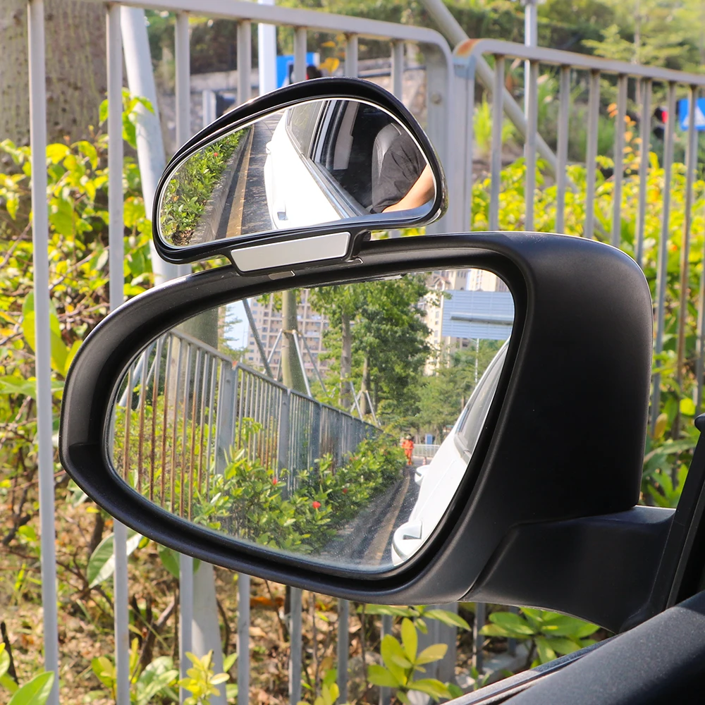 

YOSOLO Wide Angle Car Blind Spot Mirror Car Rearview Auxiliary Mirror Convex Rear View Mirror Snap Way Parking Auxiliary