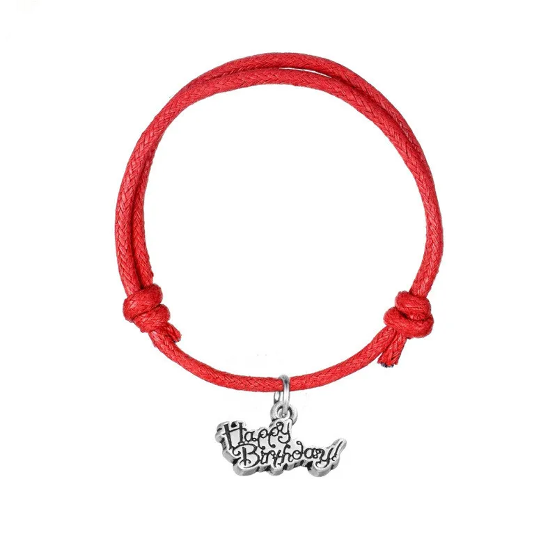 С днем рождения с позолоченным кольцом браслет поздравительной открыткой для