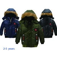 2020 winter toddler baby boys warm hooded coat solid outerwear infant clothes jacket children newborn coats fashion baby clothes