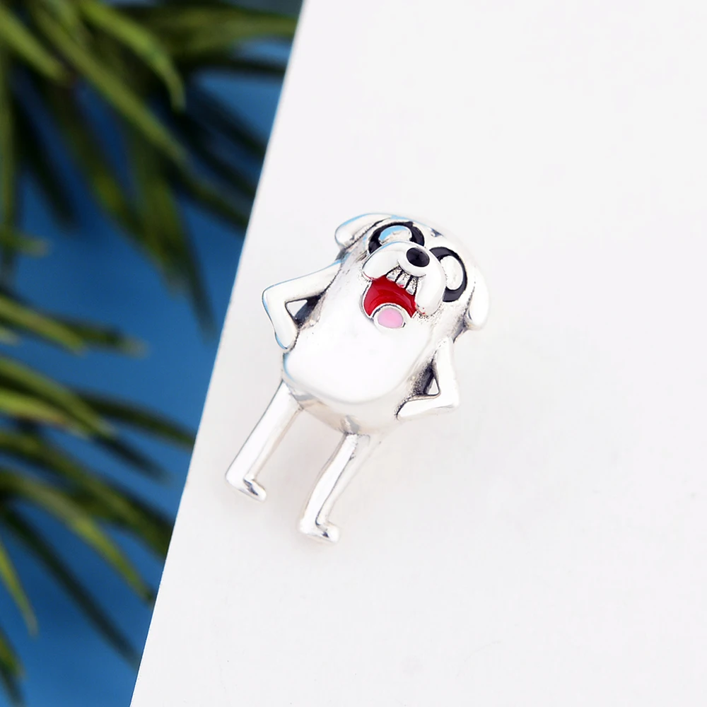 

Fit Original Pandora Charm Bracelet Authentic 925 Sterling Silver TV Magic Dog Beads For Making Women Berloque 2021