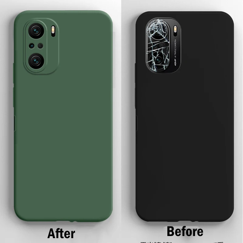 

For Xiaomi Poco F3 Case Original Liquid Silicone Cover For Xiaomi Poco F3 X3 Pro X3 NFC Shockproof Phone Cases For Redmi K40 Pro