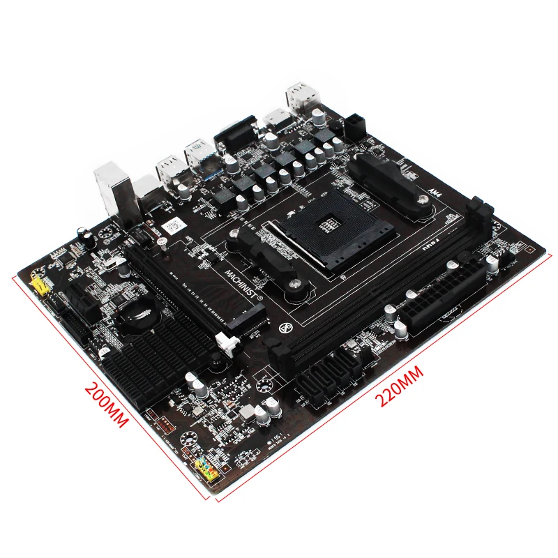 MACHINIST AM4 материнская плата A320 M.2 Challenger AMD ddr4 слоты памяти Rams nmve m.2 sata iii ssd HDMI + VGA