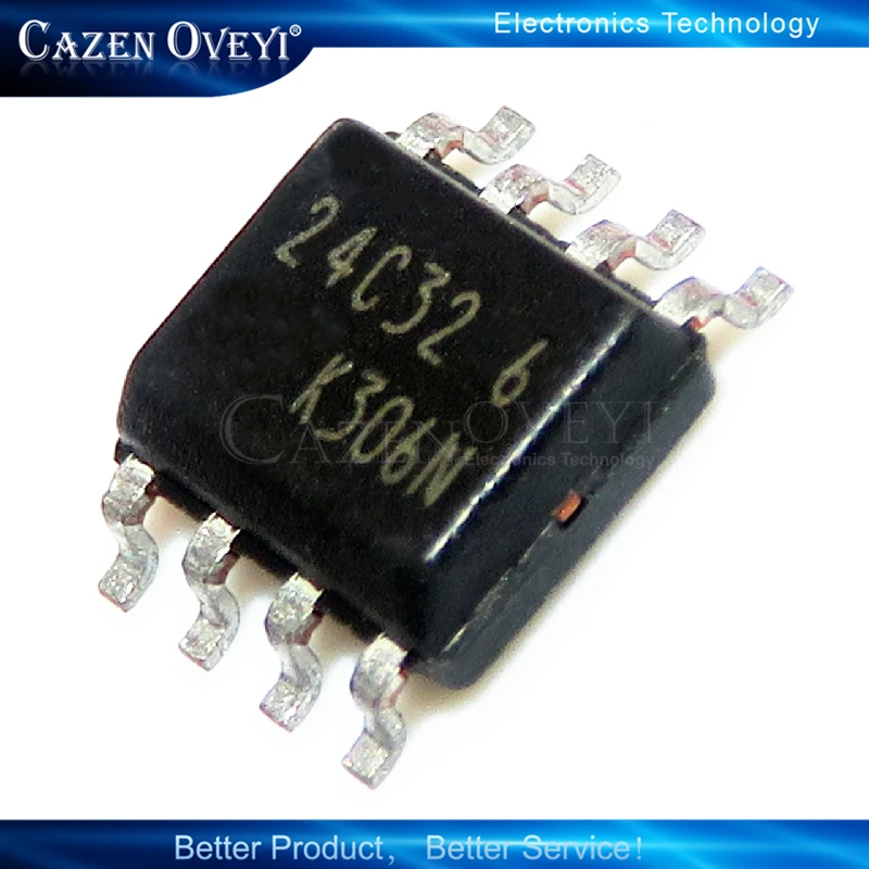 

10 шт AT24C32N AT24N32 24C32N 24C32 лапками углублением SOP-8 новый оригинальный в наличии