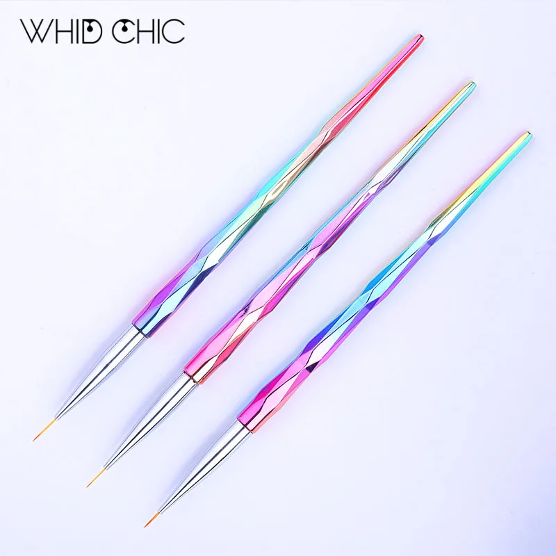 WHID шикарная кисть вкладыш для ногтей красочная краска Auroras рисования УФ