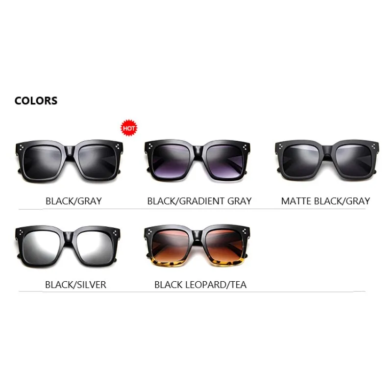 

Vintage Square Oversized Sunglasses Fashion Lady Brand Designer Retro Sun Glasses Shades for Women Gafas Oculos De Sol UV400