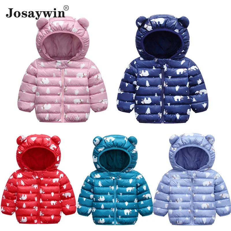 

Josaywin Children Clothes Winter Jacket Boys Kids Hooded Warm Print Cute Baby Parka Winter Jacket Coat for Girls Outerwear 2020