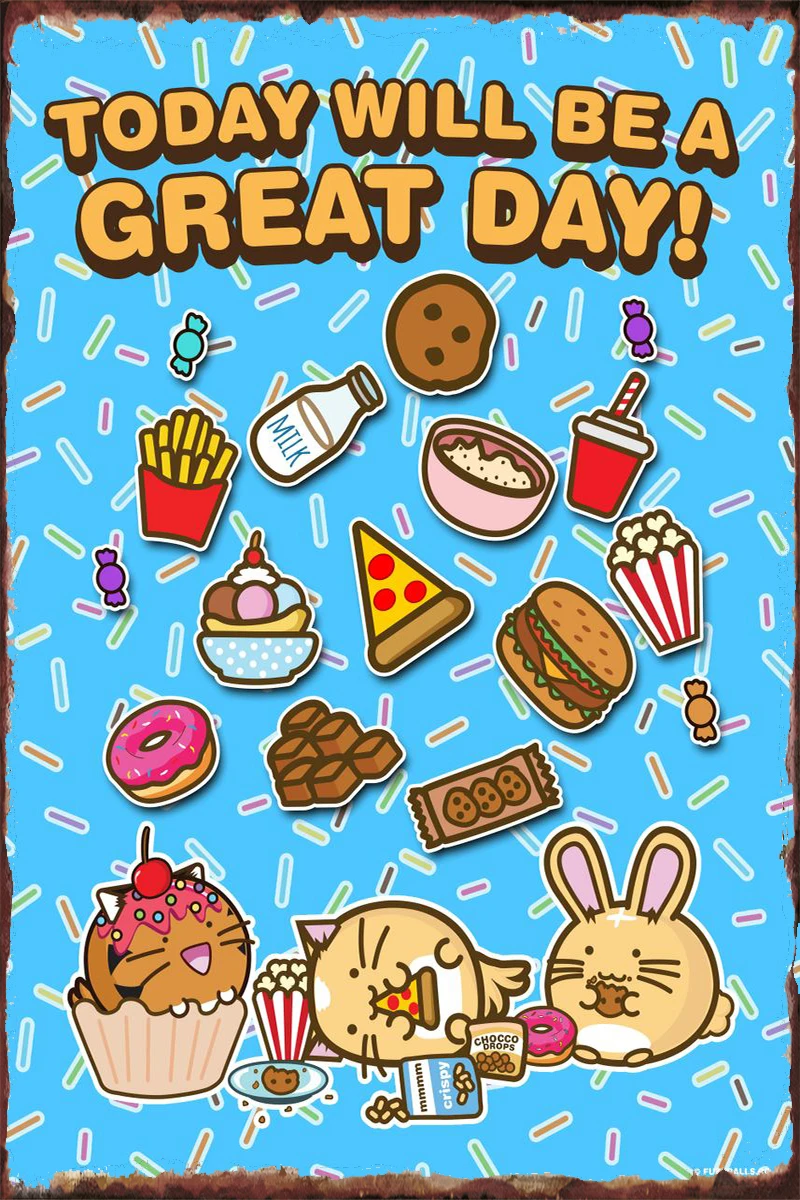 

Today Will Be A Great Day Tin Plates Wall Decor Room Decoration Retro Vintage Metal Sign Tin Sign For Home Club Man Cave Cafe