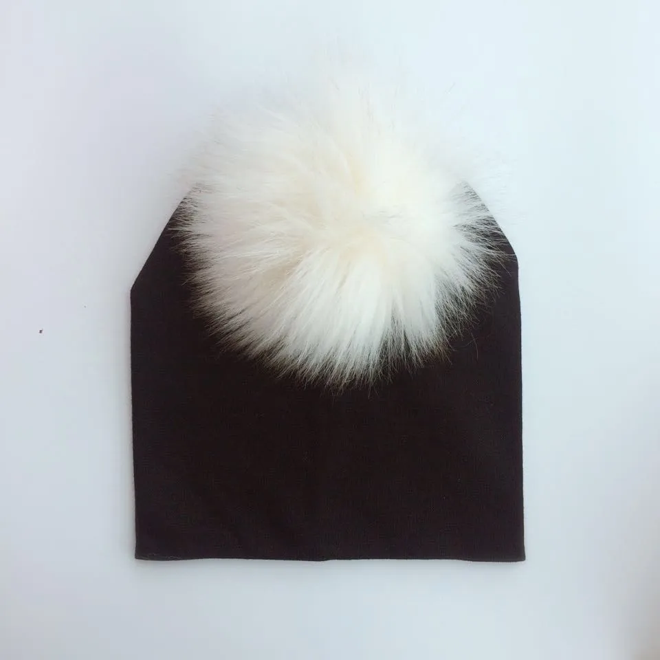 Шапка-бини с помпоном для детей на весну/зиму | Детская одежда и обувь