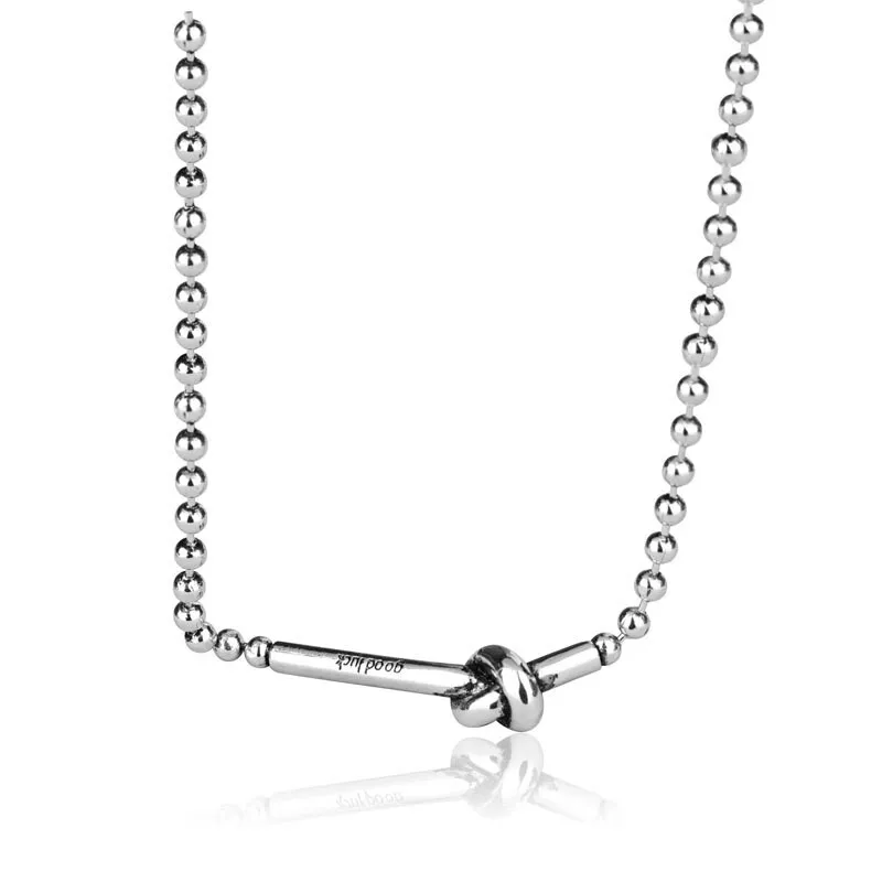 

925 Sterling Silver Necklace Ladies Elegant Simple Design Necklace Fashion Circle Shape Sterling Silver Jewelry Round Necklace