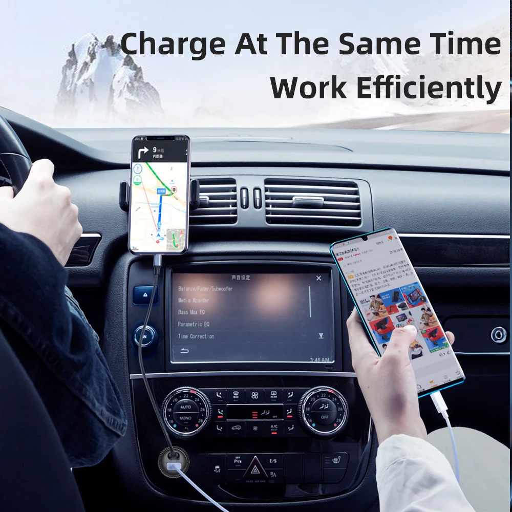 essager usb car charger usb type c quick charge qc 3 0 qc3 0 for iphone 12 pro max xiaomi fast charging charger for phone in car free global shipping