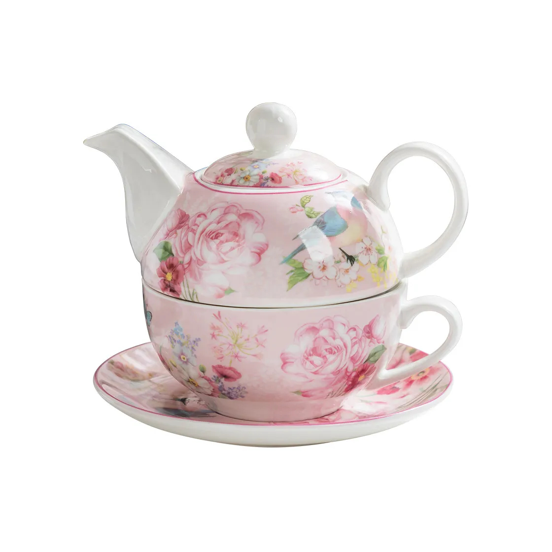 

European-style garden wind and mother cup pot ceramic single cup pot tea set suit afternoon teapot flowers and fruit pot LB50707