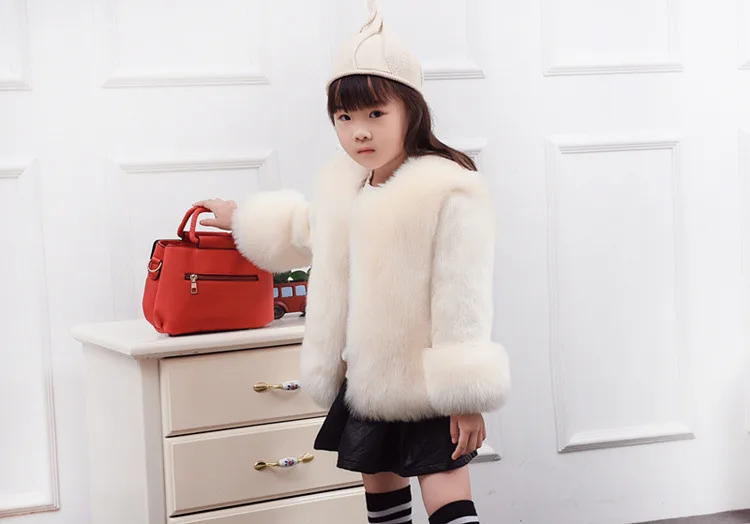 Dollplus/зимнее пальто с мехом для девочек элегантные куртки и пальто с искусственным мехом для маленьких девочек плотная теплая парка эксклюзивная детская одежда